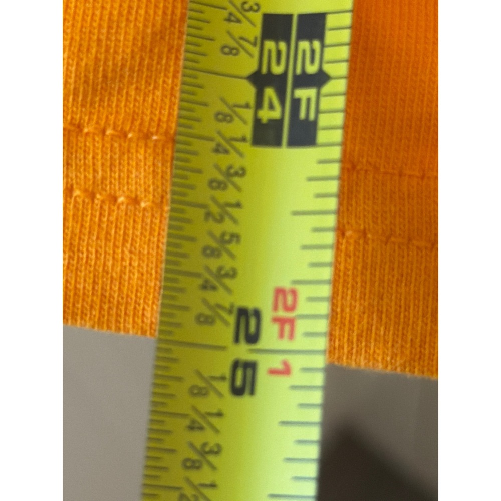 Vans Mens Small Orange Box Logo Checkerboard Back Graphic T-Shirt Custom Fit - Picture 6 of 7